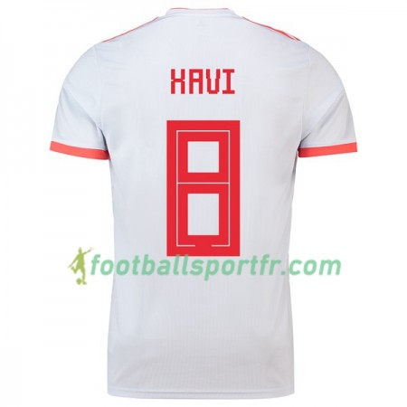 Tenue Espagne Xavi 8 Exterieur Coupe du monde 2018 Maillot de Foot